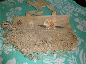 Соломенная с цветком