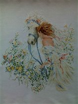 Девушка с лошадью от Lanarte N 33829 