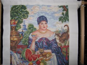 Купчиха за чаем Кустодиева. 