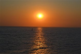 закат на Эгейском море