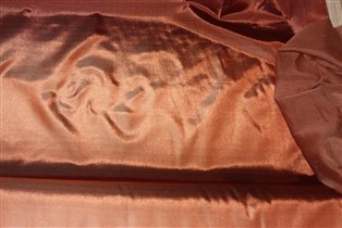 тафта-радуга коричневый-шоколад
