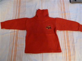 Кофточка с горлом д\м р74-80 50р