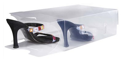 Коробка для женской обуви кристально прозрачные