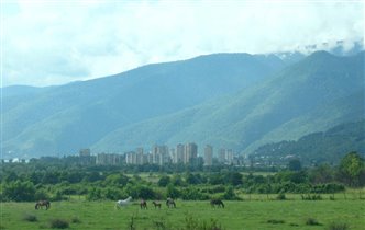 Абхазия(вдалеке Гагра)