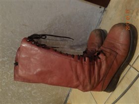 Кожаные сапоги