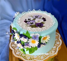 Торт Шкатулка с цветами