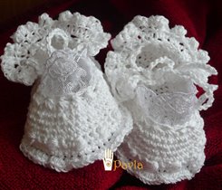 Крестильные пинетки 'Счастливые'