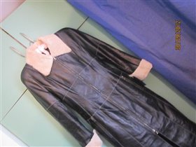 Кожаное пальто пр-во Франция