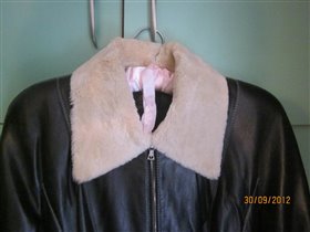 Кожаное пальто пр-во Франция