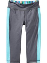 ON Girls Active Color-Blocked Fold-Over Capris