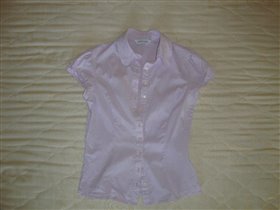 Блуза бледно сиренево-розовая