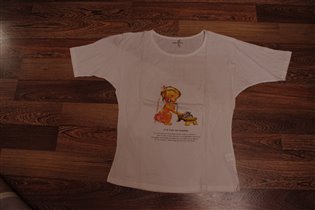 белая футболка с девочкой/м-500