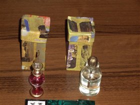Женский парфюм + баночка для него (150 руб).