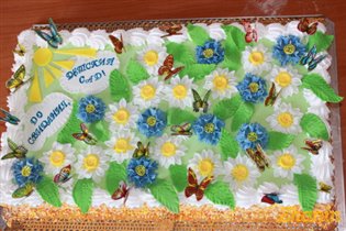 Торт на выпускной в детском саду (8 кг)