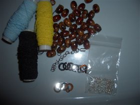 бусины,нитки с резинкой