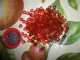 рыжий бисер - крупный