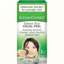 Sudden Change, Green Tea Facial Peel, 4 Packets, .