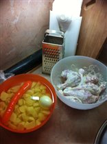 жаркое с курицей))))-подготовка