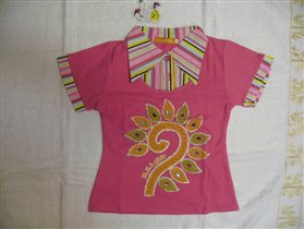 Малиновая футболочка р.14 (120