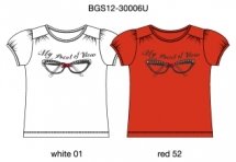 Футболка с кор. рукавом для девочек (BGS12-30006U)