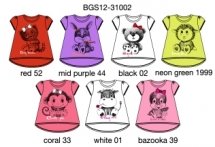 Футболка с кор. рукавом для девочек (BGS12-31002)