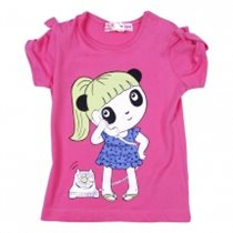 Футболка с кор. рукавом для девочек (BGS12-37001)