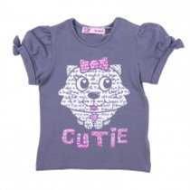 Футболка с кор. рукавом для девочек (BGS12-37008S)