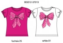 Футболка с кор. рукавом для девочек (BGS12-37013)