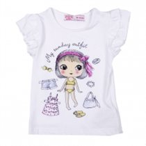 Футболка с кор. рукавом для девочек (BGS12-37019)