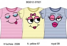 Футболка с кор. рукавом для девочек (BGS12-37021)