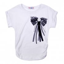 Футболка с кор. рукавом для девочек (KGS12-93003)