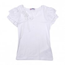 Футболка с кор. рукавом для девочек (KGS12-93008)