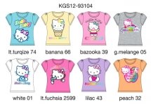 Футболка с кор. рукавом для девочек (KGS12-93104)