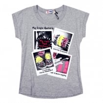 Футболка с кор. рукавом для девочек (KGS12-93711)