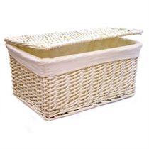 корзинка плетеная белая