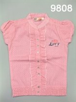 Рубашка с коротким рукавом для девочек (Z12-9808)