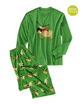 Adult Cool Reindeer Two-Piece Pajama Set