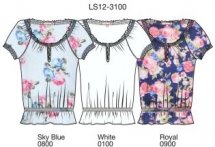 Футболка женская с коротким рукавом (LS12-3100)