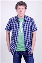 Рубашка мужская с коротким рукавом (MS12-7000P)