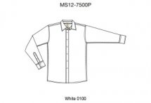 Рубашка мужская с длинным рукавом (MS12-7500P)