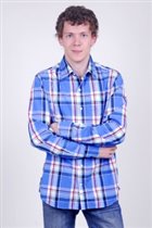 Рубашка мужская с длинным рукавом (MS12-7502)