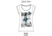 Футболка женская с коротким рукавом (LS12-1014)