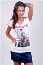 Футболка женская с коротким рукавом (LS12-1006)