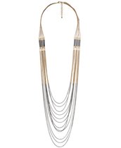 Two Tone Layered Necklace
