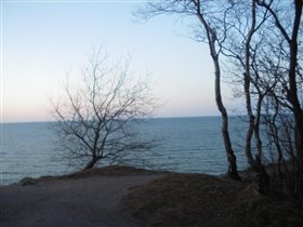 Балтийское море на закате, весна