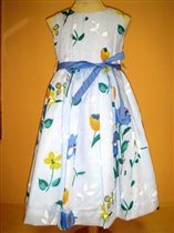 Botanique платье бело-голубое