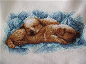 Dimensions 'Peaceful Puppies'. набор