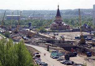Строительство метро «Алма-Атинская»