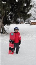 Осваиваем сноуборд. Январь 2012 г., Франция, Межев