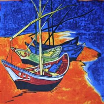 Рыбацкие лодки Ван Гог